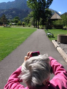 Mom enjoying the beauty in Ouray about a month ago